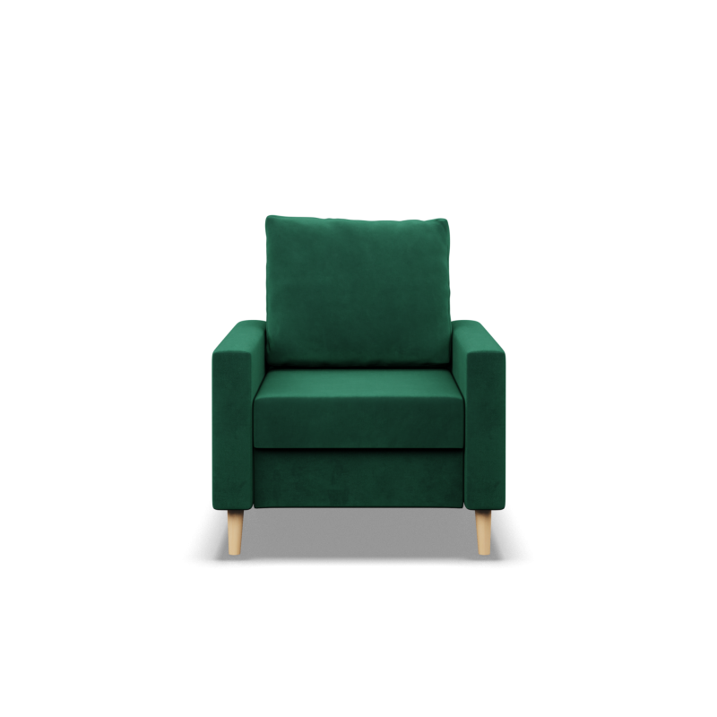 BLANK Armchair, Fabric type - Group II, Filling - Spring, Color - BOTTLE GREEN BLANK Armchair, Fabric type - Group II, Filling - Spring, Color - BOTTLE GREEN