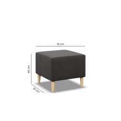 Pufa BLANK , Rodzaj tkaniny - I grupa, Kolor - BRĄZ, Wymiar - 50x50 Pufa BLANK , Rodzaj tkaniny - I grupa, Kolor - BRĄZ, Wymiar - 50x50