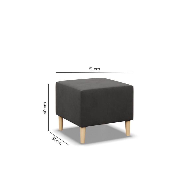 Pufa BLANK , Rodzaj tkaniny - I grupa, Kolor - BRĄZ, Wymiar - 50x50 Pufa BLANK , Rodzaj tkaniny - I grupa, Kolor - BRĄZ, Wymiar - 50x50