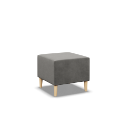 BLANK Pouf, Fabric type - Group II, Color - LIGHT GRAY, Size - 50x50