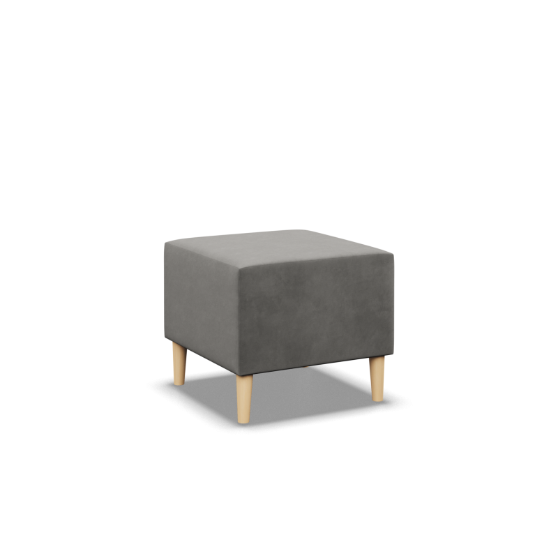 Puff BLANK, Stoffart - Gruppe II, Farbe - HELLGRAU, Abmessung - 50x50 Puff BLANK, Stoffart - Gruppe II, Farbe - HELLGRAU, Abmessung - 50x50