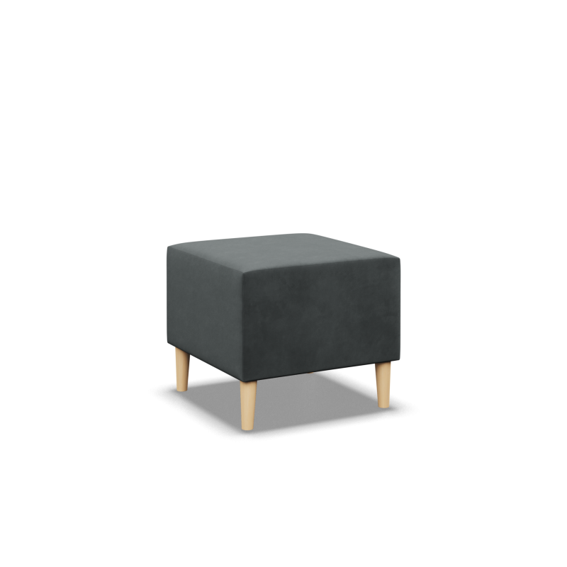 Puff BLANK, Stoffart - Gruppe II, Farbe - DUNKELGRAU, Größe - 50x50 Puff BLANK, Stoffart - Gruppe II, Farbe - DUNKELGRAU, Größe - 50x50