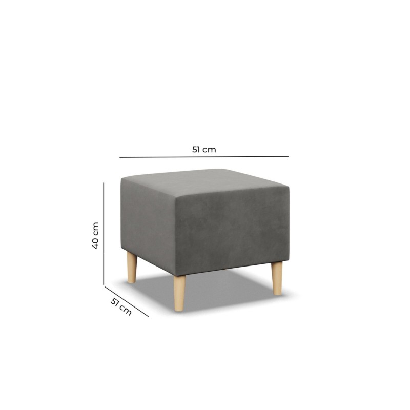 Pufa BLANK , Rodzaj tkaniny - II grupa, Kolor - GRANATOWY, Wymiar - 50x50 Pufa BLANK , Rodzaj tkaniny - II grupa, Kolor - GRANATOWY, Wymiar - 50x50