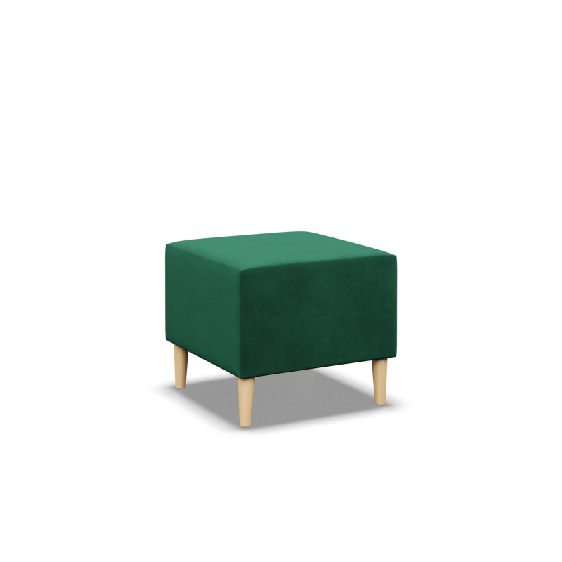 Puff BLANK, Stoffart - II Gruppe, Farbe - FLASCHENGRÜN, Größe - 50x50 Puff BLANK, Stoffart - II Gruppe, Farbe - FLASCHENGRÜN, Größe - 50x50