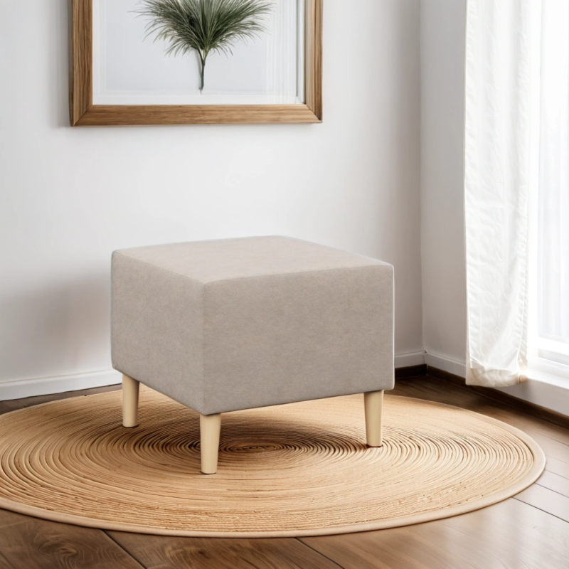 Puff BLANK, Stoffart - Gruppe II, Farbe - BEIGE, Größe - 50x50 Puff BLANK, Stoffart - Gruppe II, Farbe - BEIGE, Größe - 50x50