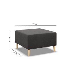 Pufa BLANK , Rodzaj tkaniny - I grupa, Kolor - SZARY, Wymiar - 70x70 Pufa BLANK , Rodzaj tkaniny - I grupa, Kolor - SZARY, Wymiar - 70x70