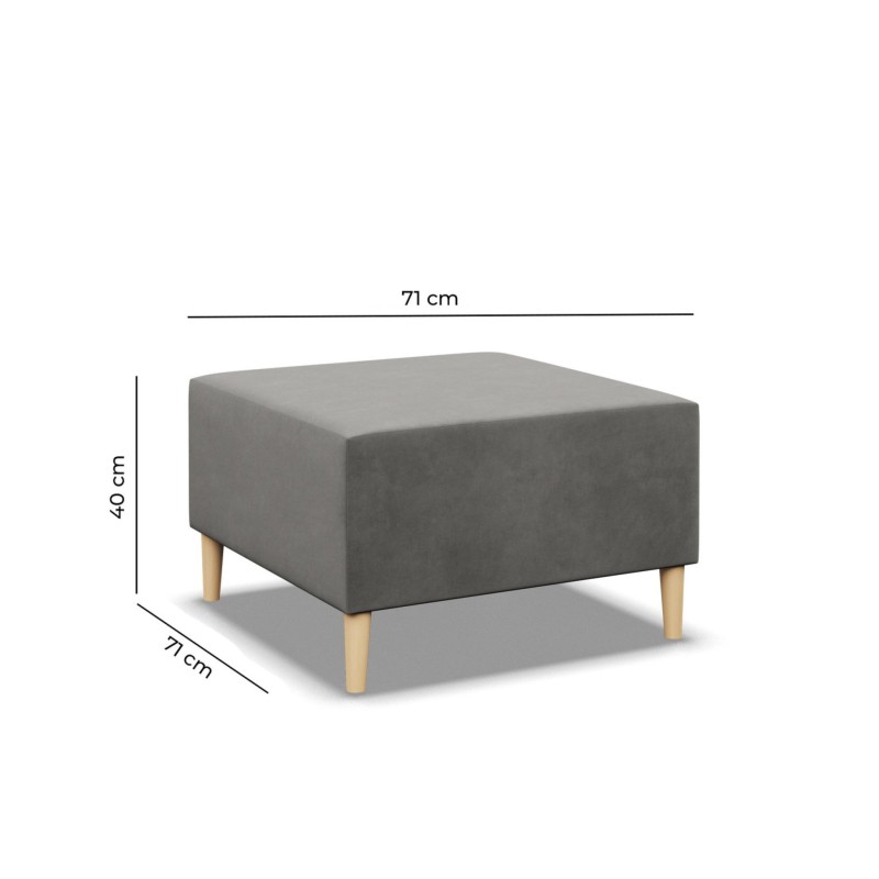 Pufa BLANK , Rodzaj tkaniny - II grupa, Kolor - CIEMNY SZARY, Wymiar - 70x70 Pufa BLANK , Rodzaj tkaniny - II grupa, Kolor - CIEMNY SZARY, Wymiar - 70x70