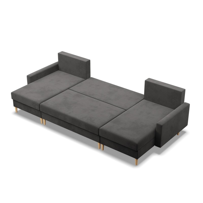 Ecksofa BLANK U, Stoffart - Gruppe I, Füllung - Schaumstoff, Farbe - GRAU Ecksofa BLANK U, Stoffart - Gruppe I, Füllung - Schaumstoff, Farbe - GRAU