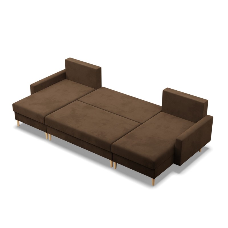 Ecksofa BLANK U, Stoffart - I Gruppe, Füllung - Schaumstoff, Farbe - BRAUN Ecksofa BLANK U, Stoffart - I Gruppe, Füllung - Schaumstoff, Farbe - BRAUN