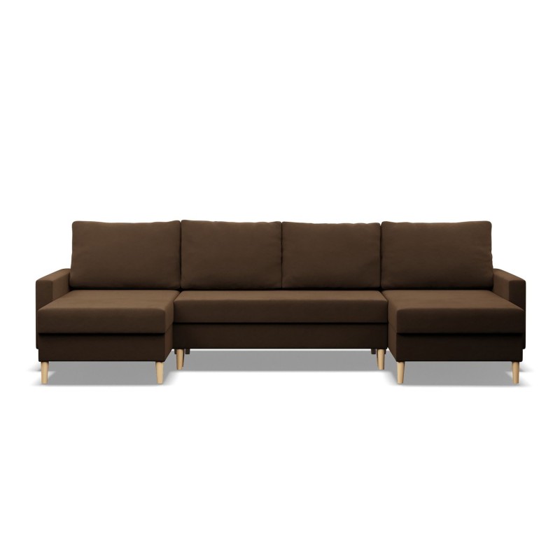Ecksofa BLANK U, Stoffart - I Gruppe, Füllung - Schaumstoff, Farbe - BRAUN Ecksofa BLANK U, Stoffart - I Gruppe, Füllung - Schaumstoff, Farbe - BRAUN