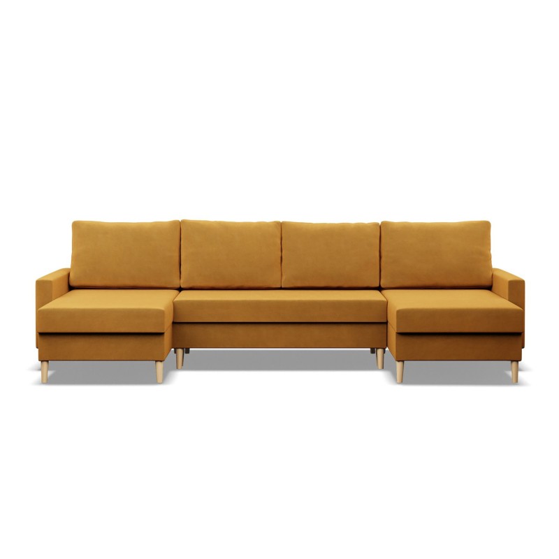 Ecksofa BLANK U, Stoffart - Gruppe II, Polsterung - Federkern, Farbe - GELB Ecksofa BLANK U, Stoffart - Gruppe II, Polsterung - Federkern, Farbe - GELB