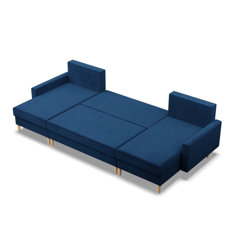 Ecksofa BLANK U, Stoffart - Gruppe II, Füllung - Federkern, Farbe - DUNKELBLAU Ecksofa BLANK U, Stoffart - Gruppe II, Füllung - Federkern, Farbe - DUNKELBLAU