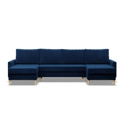 Ecksofa BLANK U, Stoffart - Gruppe II, Füllung - Federkern, Farbe - DUNKELBLAU Ecksofa BLANK U, Stoffart - Gruppe II, Füllung - Federkern, Farbe - DUNKELBLAU