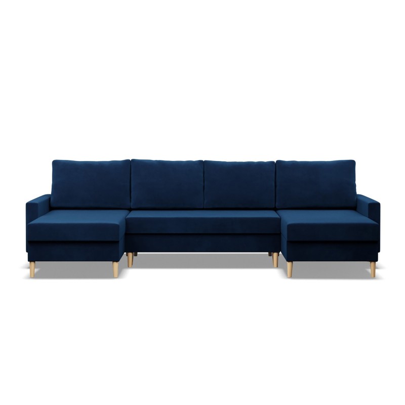 Ecksofa BLANK U, Stoffart - Gruppe II, Füllung - Federkern, Farbe - DUNKELBLAU Ecksofa BLANK U, Stoffart - Gruppe II, Füllung - Federkern, Farbe - DUNKELBLAU
