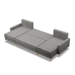 Ecksofa BLANK U, Stoffart - Gruppe II, Füllung - Federkern, Farbe - HELLGRAU Ecksofa BLANK U, Stoffart - Gruppe II, Füllung - Federkern, Farbe - HELLGRAU