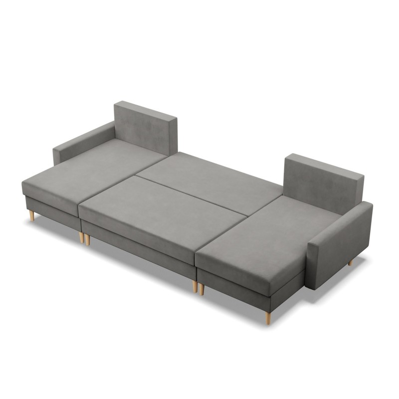 Ecksofa BLANK U, Stoffart - Gruppe II, Füllung - Federkern, Farbe - HELLGRAU Ecksofa BLANK U, Stoffart - Gruppe II, Füllung - Federkern, Farbe - HELLGRAU