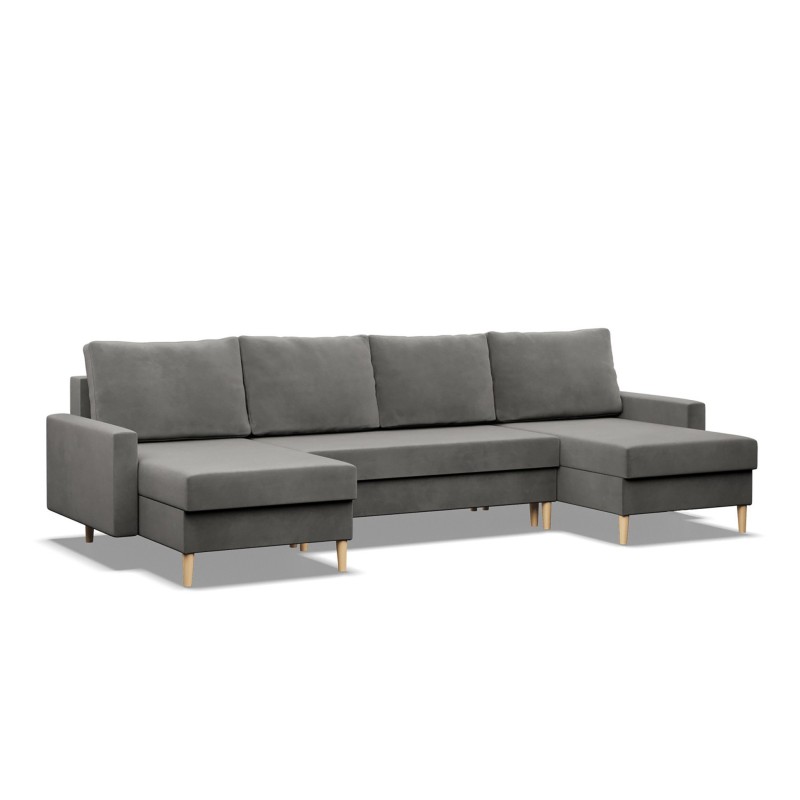 Ecksofa BLANK U, Stoffart - Gruppe II, Füllung - Federkern, Farbe - HELLGRAU Ecksofa BLANK U, Stoffart - Gruppe II, Füllung - Federkern, Farbe - HELLGRAU