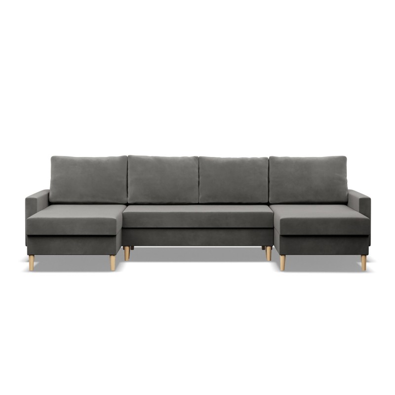 Ecksofa BLANK U, Stoffart - Gruppe II, Füllung - Federkern, Farbe - HELLGRAU Ecksofa BLANK U, Stoffart - Gruppe II, Füllung - Federkern, Farbe - HELLGRAU