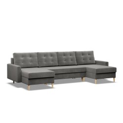 Ecksofa BLANK U, Stoffart - Gruppe II, Füllung - Federkern, Farbe - HELLGRAU Ecksofa BLANK U, Stoffart - Gruppe II, Füllung - Federkern, Farbe - HELLGRAU