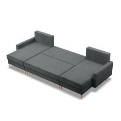 Ecksofa BLANK U, Stoffart - Gruppe II, Füllung - Federkern, Farbe - DUNKELGRAU Ecksofa BLANK U, Stoffart - Gruppe II, Füllung - Federkern, Farbe - DUNKELGRAU
