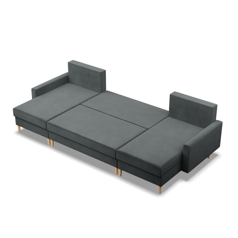 Ecksofa BLANK U, Stoffart - Gruppe II, Füllung - Federkern, Farbe - DUNKELGRAU Ecksofa BLANK U, Stoffart - Gruppe II, Füllung - Federkern, Farbe - DUNKELGRAU