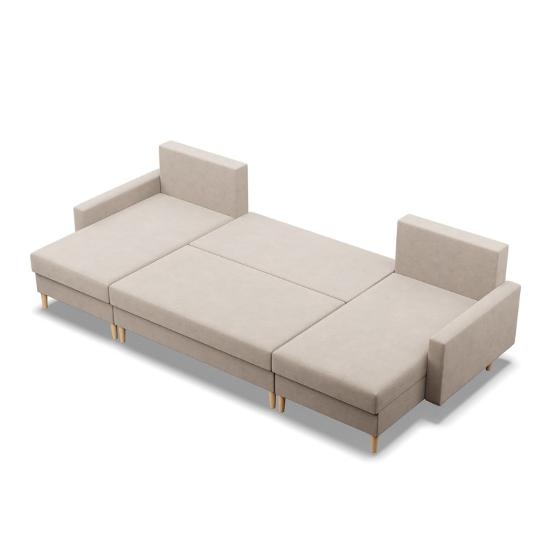 Ecksofa BLANK U, Stoffart - II Gruppe, Füllung - Federkern, Farbe - BEIGE Ecksofa BLANK U, Stoffart - II Gruppe, Füllung - Federkern, Farbe - BEIGE