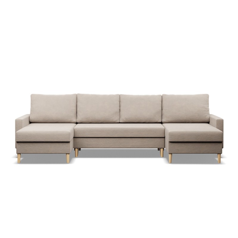 Ecksofa BLANK U, Stoffart - II Gruppe, Füllung - Federkern, Farbe - BEIGE Ecksofa BLANK U, Stoffart - II Gruppe, Füllung - Federkern, Farbe - BEIGE