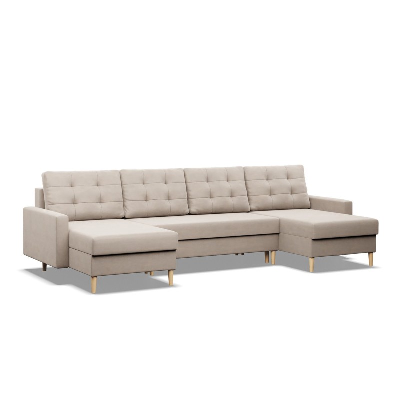 Ecksofa BLANK U, Stoffart - II Gruppe, Füllung - Federkern, Farbe - BEIGE Ecksofa BLANK U, Stoffart - II Gruppe, Füllung - Federkern, Farbe - BEIGE