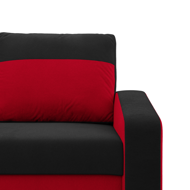 Sofa ORION , Kolor - CZARNY + CZERWONY Sofa ORION , Kolor - CZARNY + CZERWONY