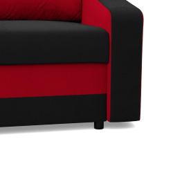 Sofa ORION , Kolor - CZARNY + CZERWONY Sofa ORION , Kolor - CZARNY + CZERWONY