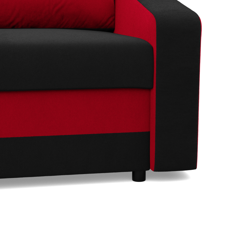 Sofa ORION , Kolor - CZARNY + CZERWONY Sofa ORION , Kolor - CZARNY + CZERWONY