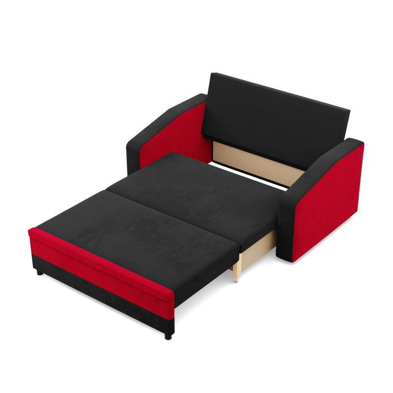 Sofa ORION , Kolor - CZARNY + CZERWONY Sofa ORION , Kolor - CZARNY + CZERWONY