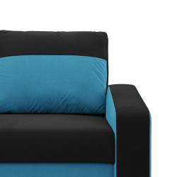 Sofa ORION , Kolor - CZARNY + TURKUS Sofa ORION , Kolor - CZARNY + TURKUS