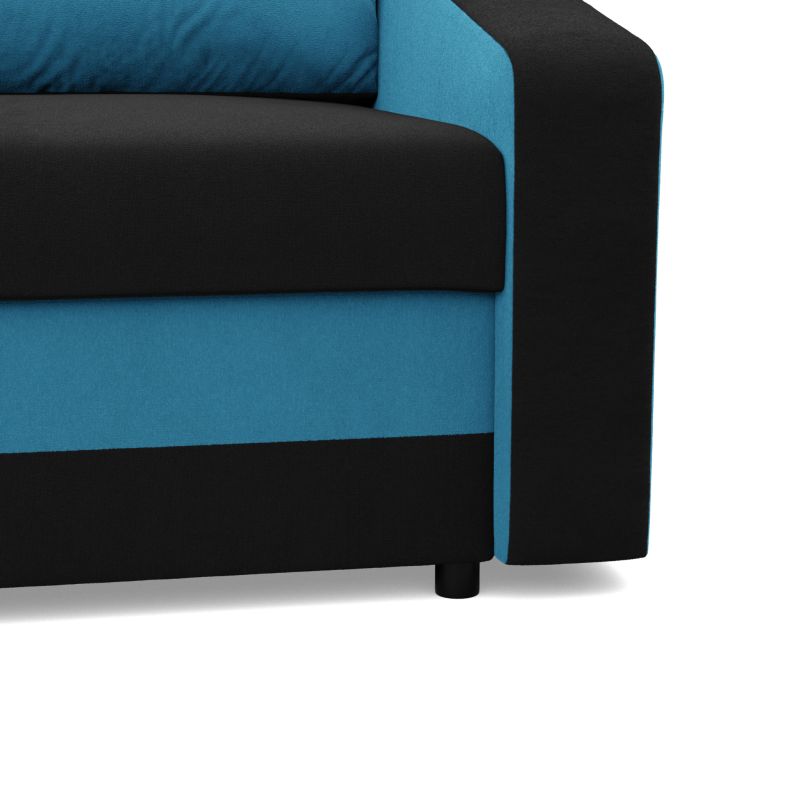 Sofa ORION , Kolor - CZARNY + TURKUS Sofa ORION , Kolor - CZARNY + TURKUS