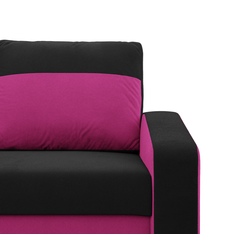 Sofa ORION , Kolor - CZARNY + FUKSJA Sofa ORION , Kolor - CZARNY + FUKSJA