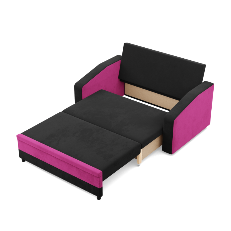 Sofa ORION , Kolor - CZARNY + FUKSJA Sofa ORION , Kolor - CZARNY + FUKSJA