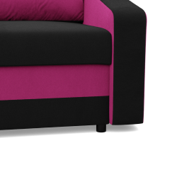 Sofa ORION , Kolor - CZARNY + FUKSJA Sofa ORION , Kolor - CZARNY + FUKSJA