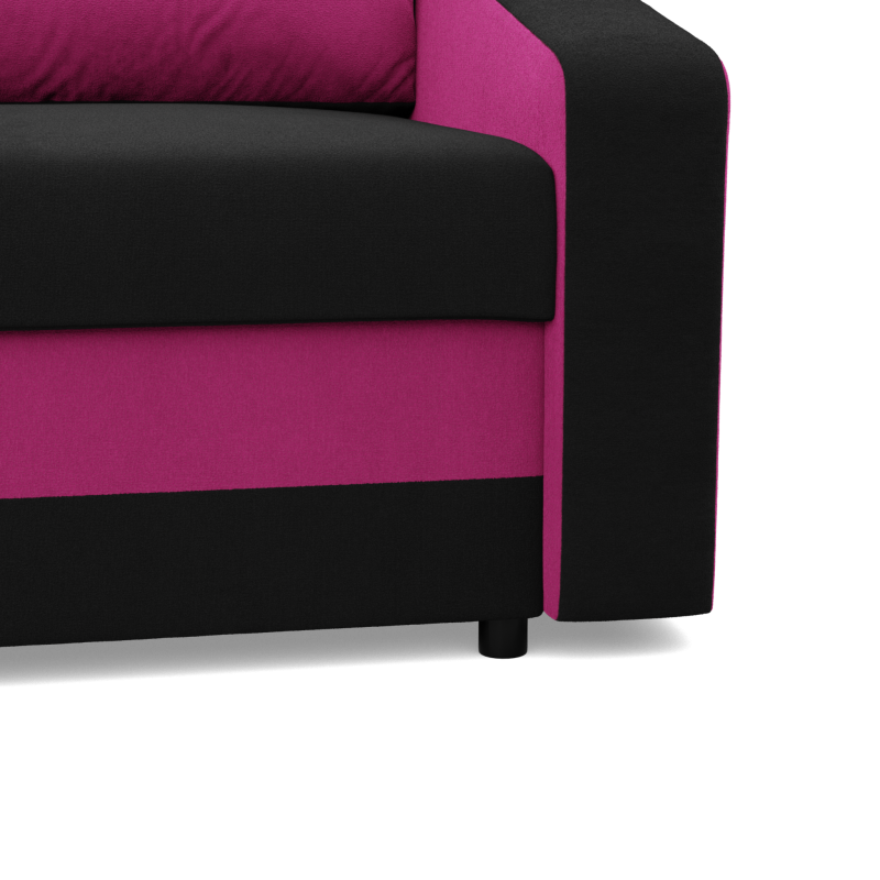 Sofa ORION , Kolor - CZARNY + FUKSJA Sofa ORION , Kolor - CZARNY + FUKSJA