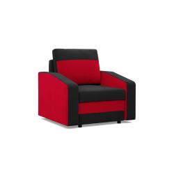 ORION Armchair, Filling - Foam, Color - BLACK + RED