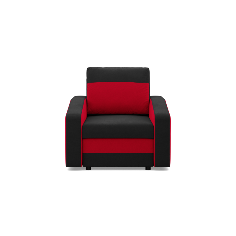 ORION Armchair, Filling - Foam, Color - BLACK + RED ORION Armchair, Filling - Foam, Color - BLACK + RED
