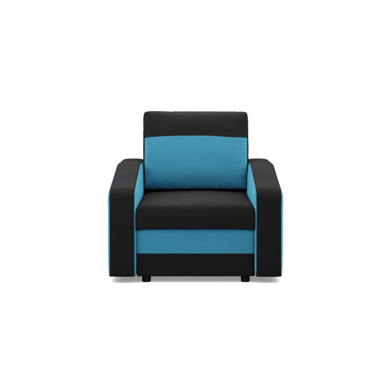 ORION Armchair, Filling - Foam, Color - BLACK + TURQUOISE ORION Armchair, Filling - Foam, Color - BLACK + TURQUOISE
