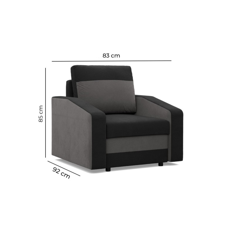 ORION Armchair, Filling - Foam, Color - BLACK + FUCHSIA ORION Armchair, Filling - Foam, Color - BLACK + FUCHSIA