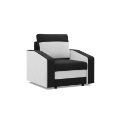 ORION Armchair, Filling - Foam, Color - BLACK + WHITE