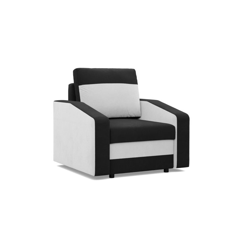 ORION Armchair, Filling - Foam, Color - BLACK + WHITE ORION Armchair, Filling - Foam, Color - BLACK + WHITE