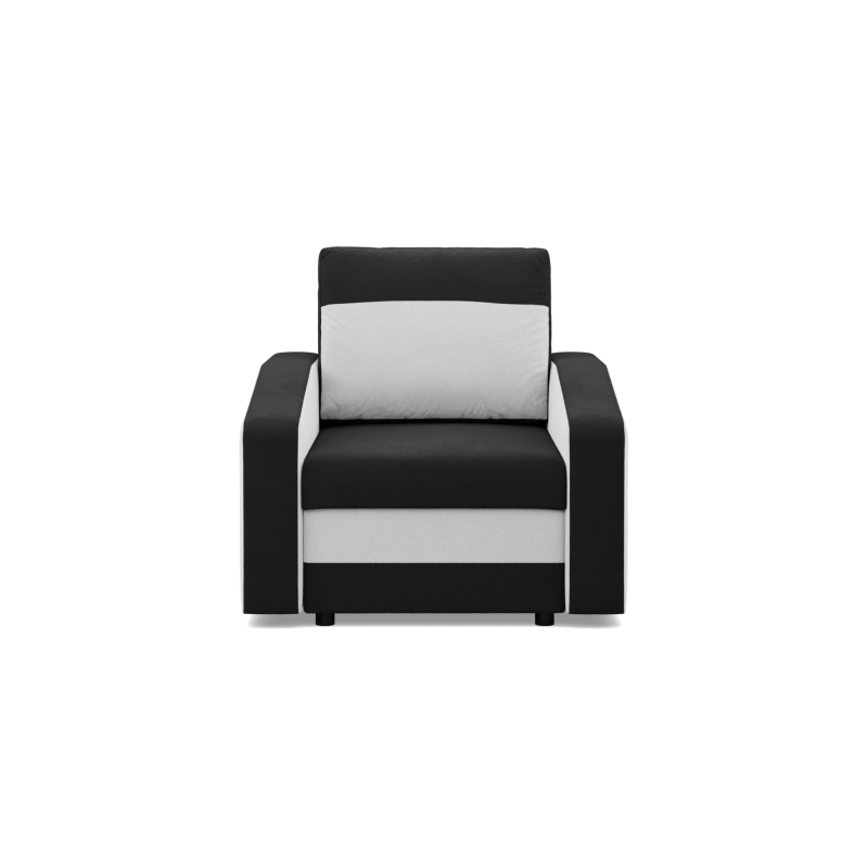 ORION Armchair, Filling - Foam, Color - BLACK + WHITE ORION Armchair, Filling - Foam, Color - BLACK + WHITE