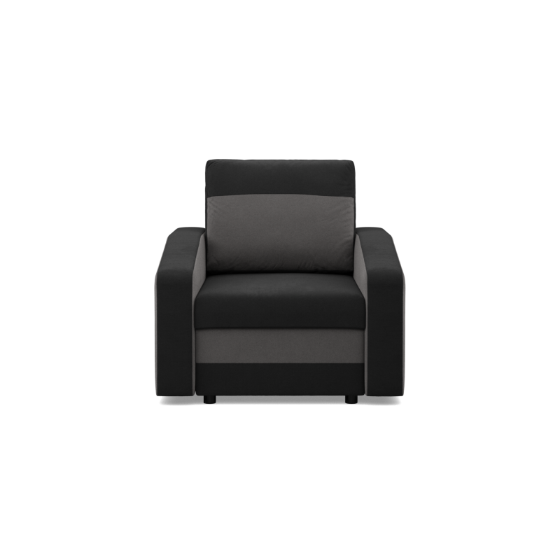 ORION Armchair, Filling - Spring, Color - BLACK + GRAY ORION Armchair, Filling - Spring, Color - BLACK + GRAY