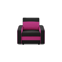 ORION Armchair, Filling - Spring, Color - BLACK + FUCHSIA ORION Armchair, Filling - Spring, Color - BLACK + FUCHSIA