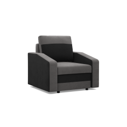 ORION Armchair, Filling - Spring, Color - GRAY + BLACK