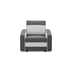 ORION Armchair, Filling - Spring, Color - GRAY + WHITE ORION Armchair, Filling - Spring, Color - GRAY + WHITE