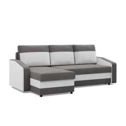 ORION Corner Sofa, Filling - Foam, Color - GRAY + WHITE